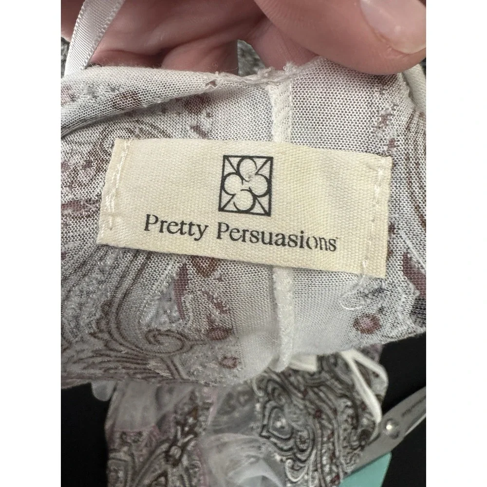 Pretty Persuasions‎ Sheer Paisley Boho Open Front Wrap Kimono One Size festival